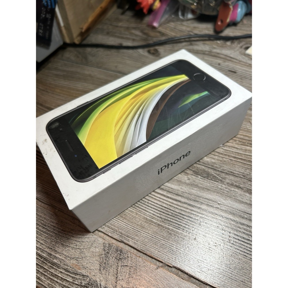 Apple iPhone SE 2nd gen Empty‎ Box Only 64gb black with The insert